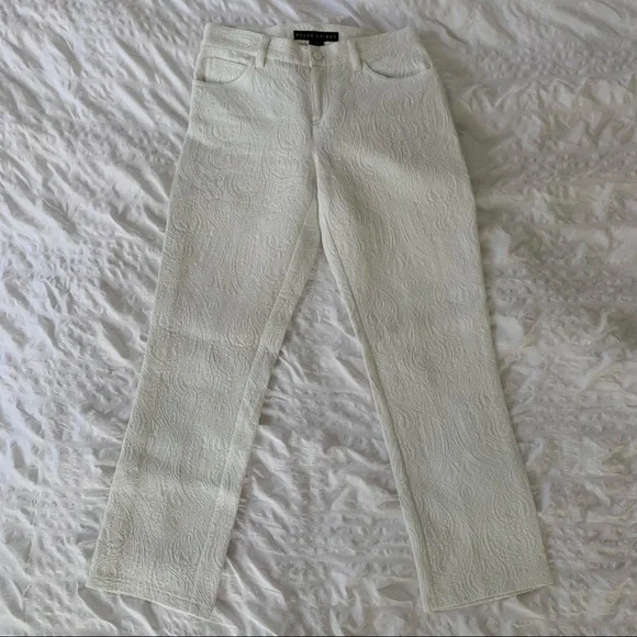 Ralph Lauren White Paisley Pants - Picture 4 of 16